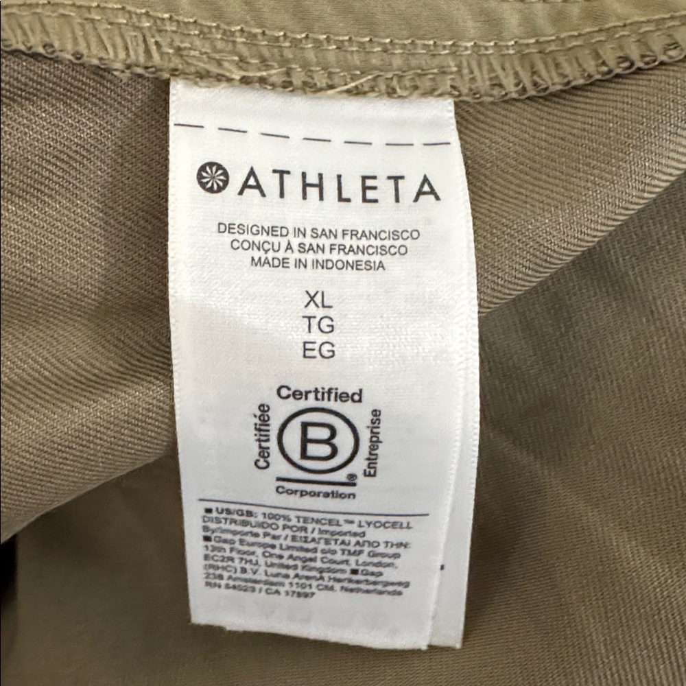 Athleta Celestial High Rise Utility Pant Size XL Olive jogger pants B066 - Picture 9 of 13